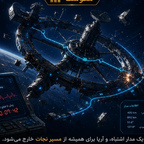 کاور آخرین مدار ایستگاه آریا